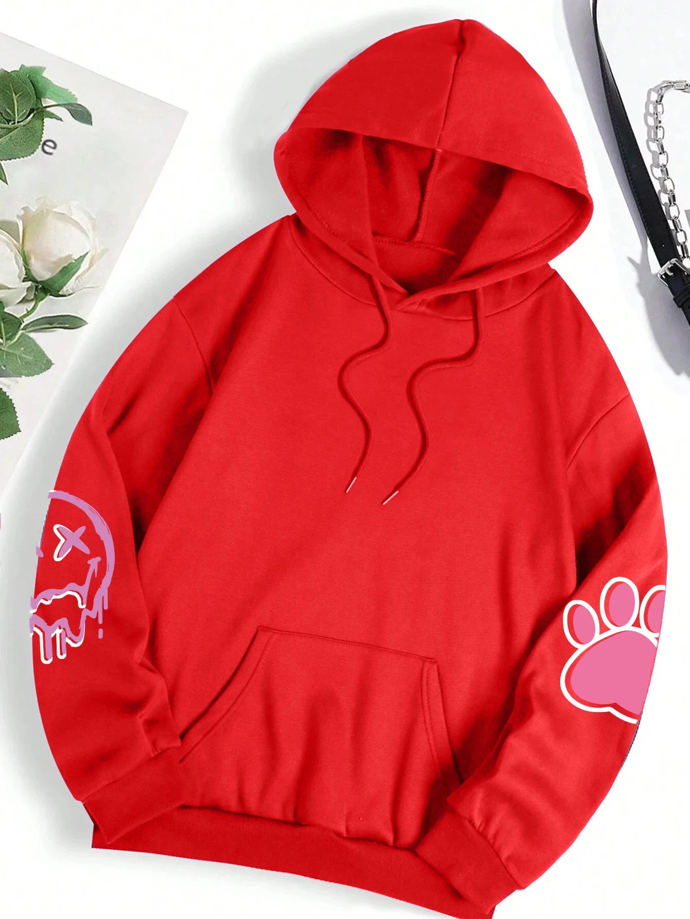 Oversized Hip Hop Print Hoodie
