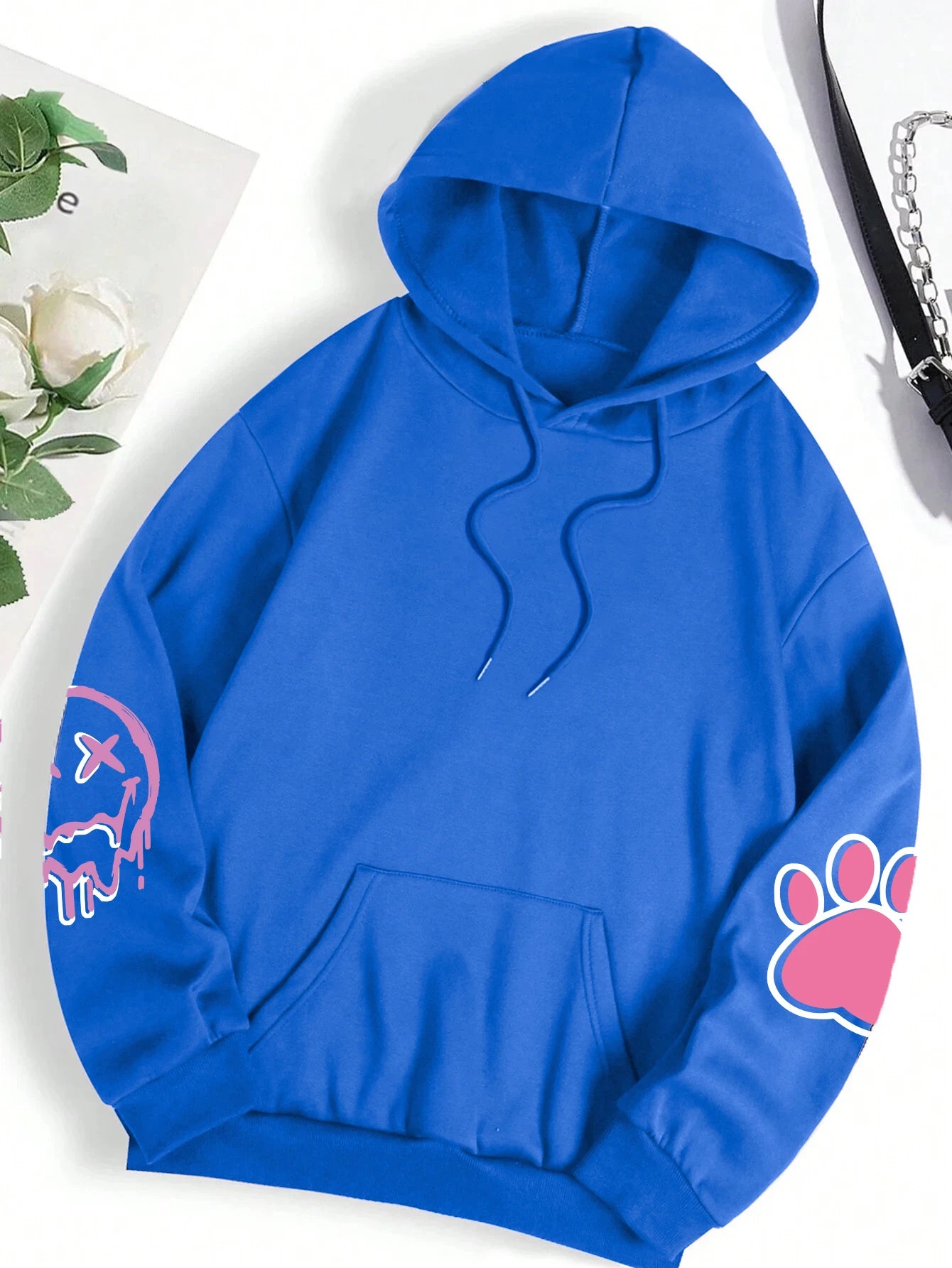Oversized Hip Hop Print Hoodie