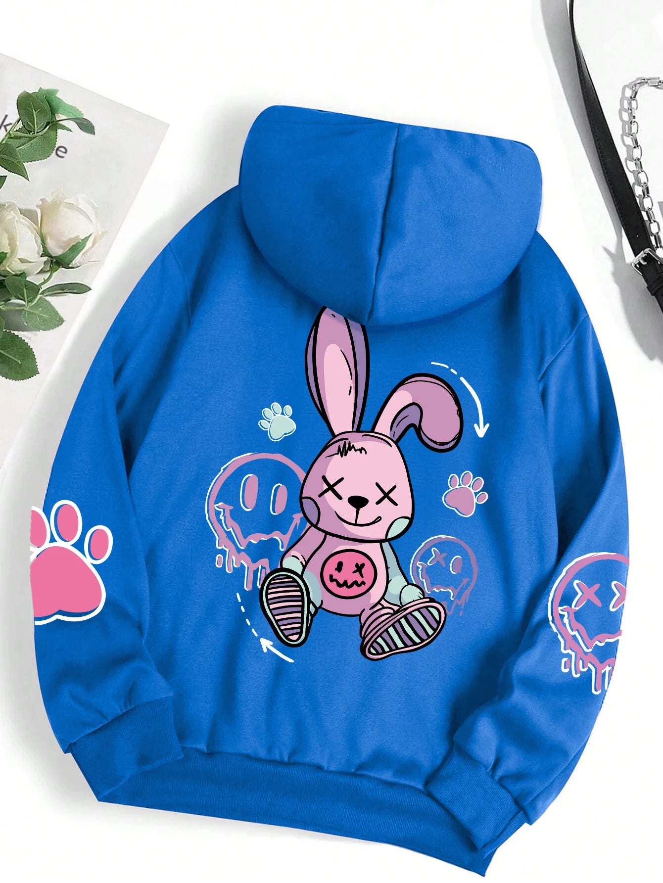 Oversized Hip Hop Print Hoodie
