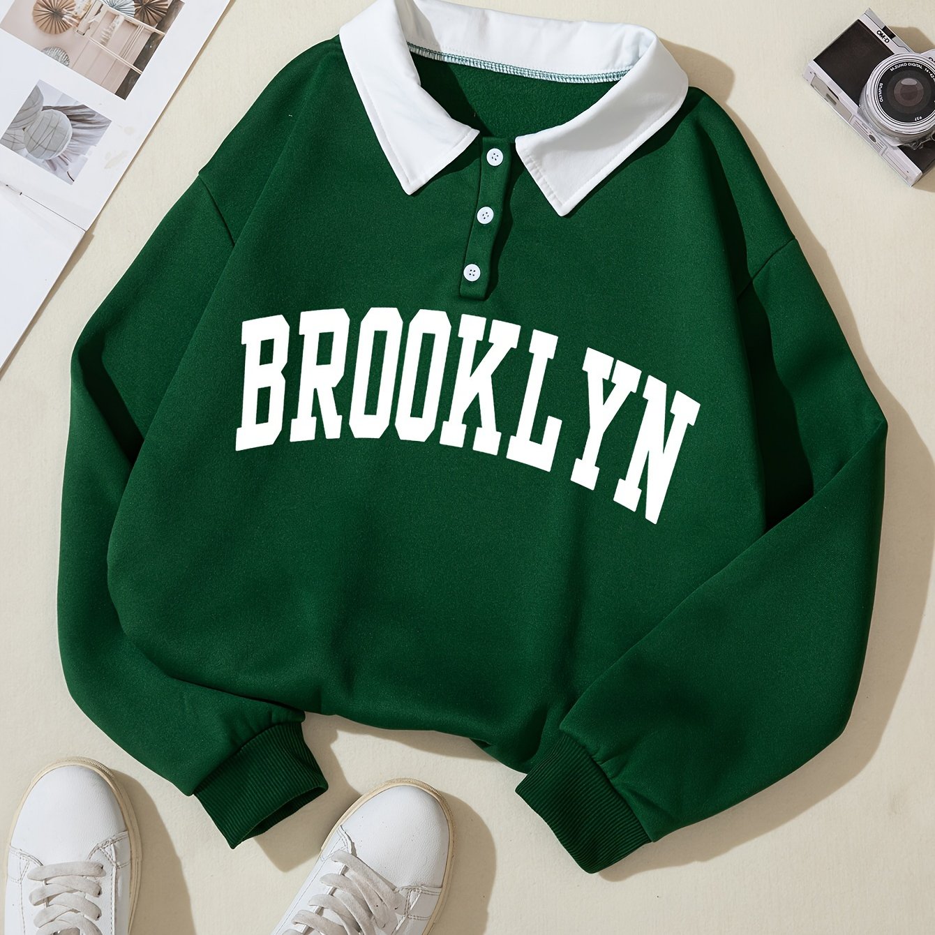 Brooklyn Button-Up Sweatshirt