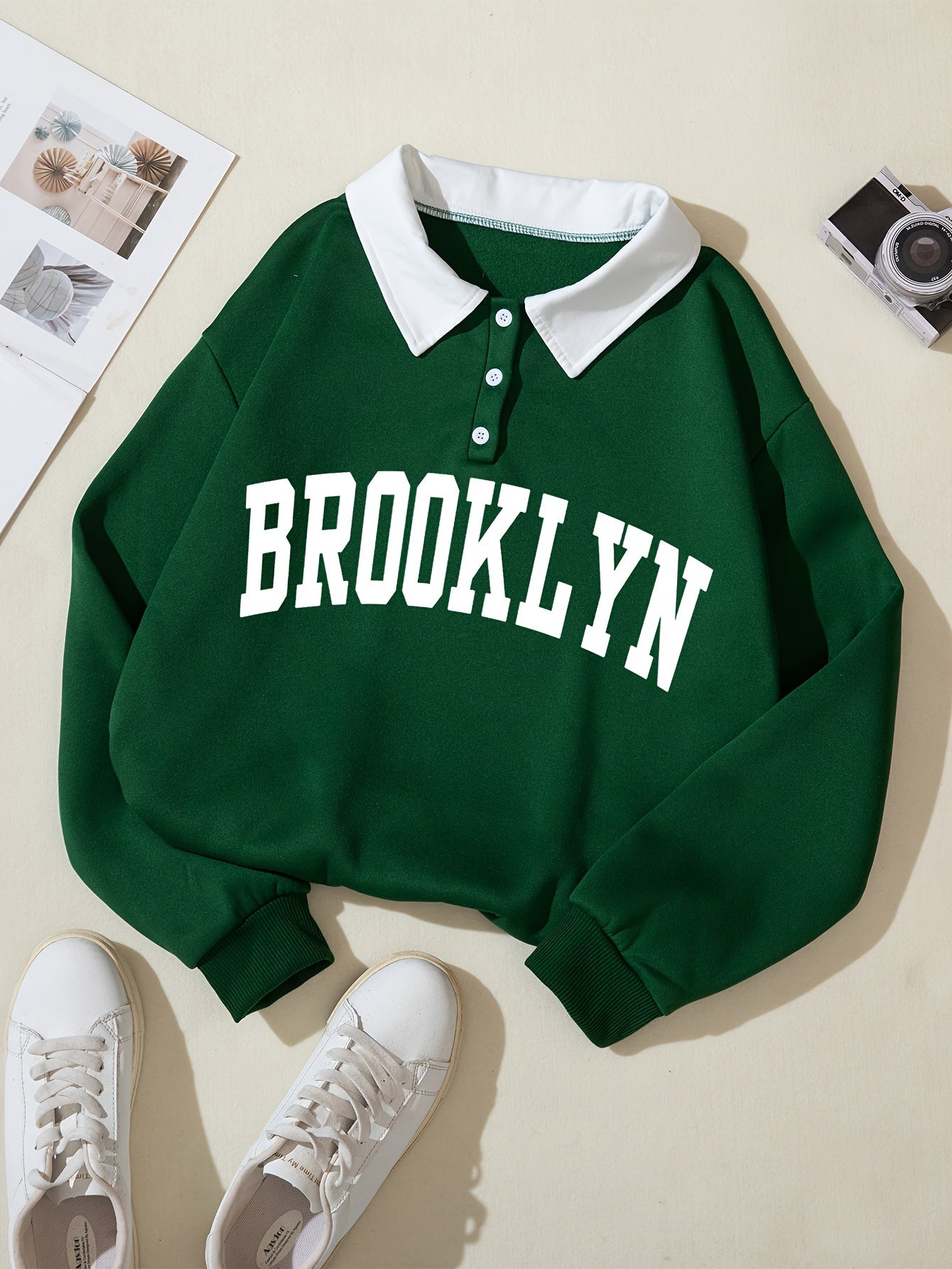 Brooklyn Button-Up Sweatshirt