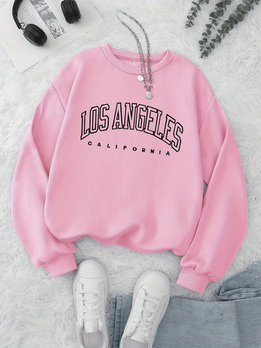 LA Preppy Crew Sweatshirt