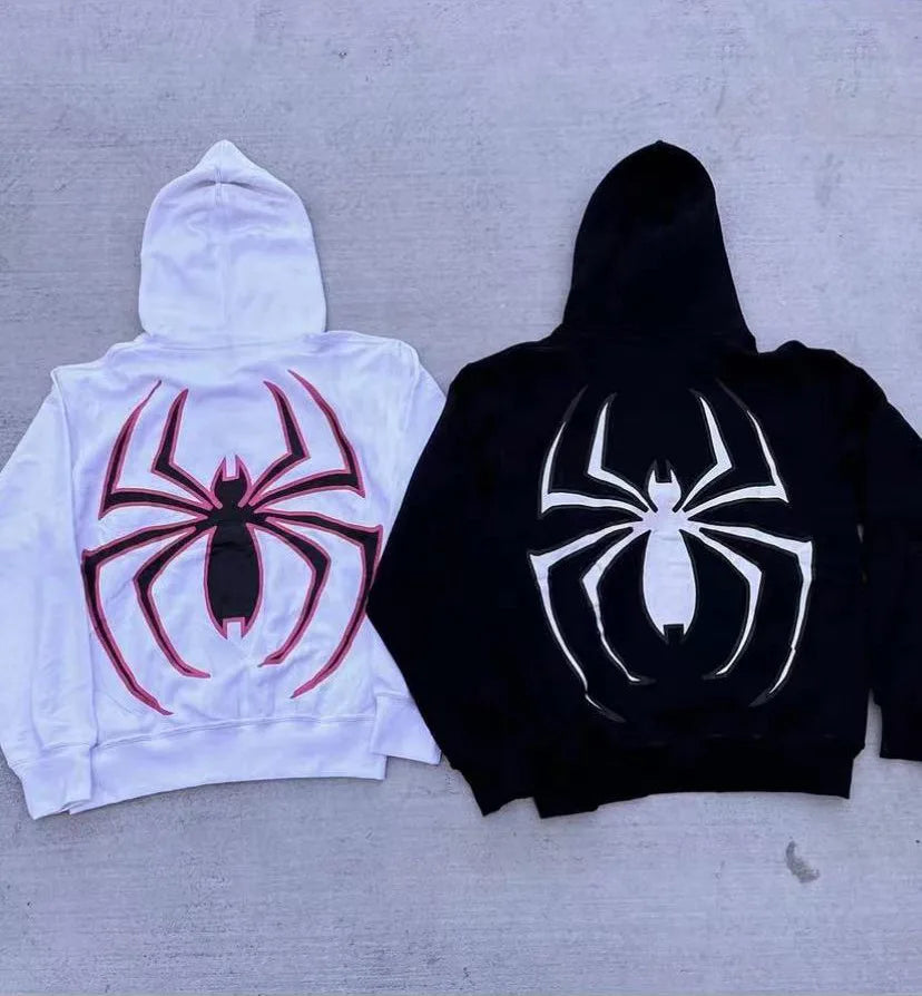 "Spider Zip Hoodie