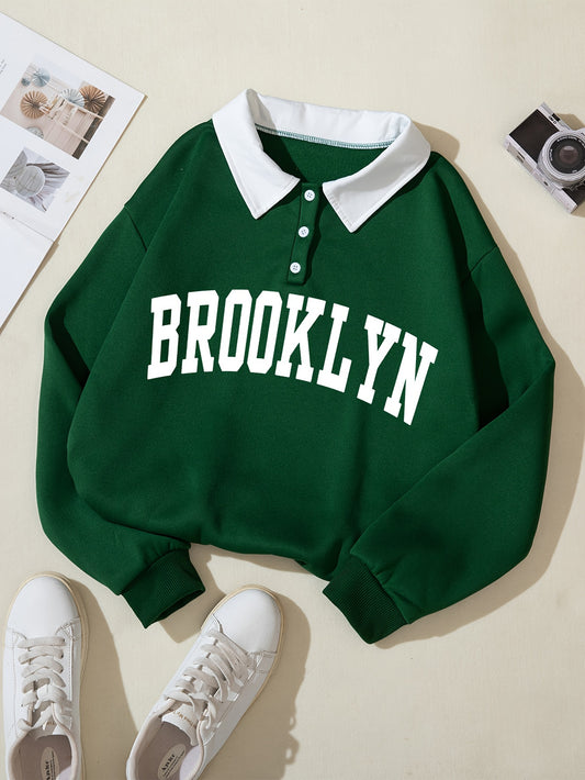 Brooklyn Button-Up Sweatshirt